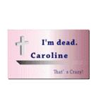 名刺風日常会話『Caroline』専用（個別スタンプ：19）