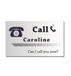 名刺風日常会話『Caroline』専用（個別スタンプ：33）