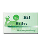 名刺風日常会話『Bailey』専用（個別スタンプ：4）