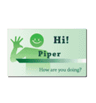 名刺風日常会話『Piper』専用（個別スタンプ：4）