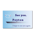 名刺風日常会話『Peyton』専用（個別スタンプ：40）