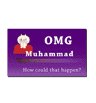 名刺風日常会話『Muhammad』専用（個別スタンプ：10）