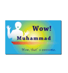 名刺風日常会話『Muhammad』専用（個別スタンプ：14）