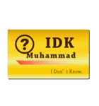 名刺風日常会話『Muhammad』専用（個別スタンプ：26）