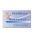 名刺風日常会話『Muhammad』専用（個別スタンプ：29）