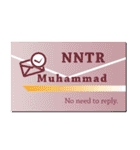 名刺風日常会話『Muhammad』専用（個別スタンプ：31）