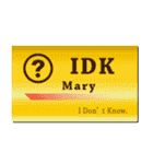 名刺風日常会話『Mary』専用（個別スタンプ：26）