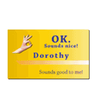 名刺風日常会話『Dorothy』専用（個別スタンプ：6）