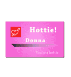 名刺風日常会話『Donna』専用（個別スタンプ：18）