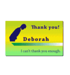 名刺風日常会話『Deborah』専用（個別スタンプ：5）