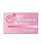 名刺風日常会話『Melissa』専用（個別スタンプ：20）