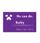 名刺風日常会話『Ruby』専用（個別スタンプ：16）