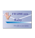 名刺風日常会話『Ruby』専用（個別スタンプ：29）