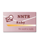 名刺風日常会話『Ruby』専用（個別スタンプ：31）