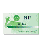 名刺風日常会話『Aiko』専用（個別スタンプ：4）