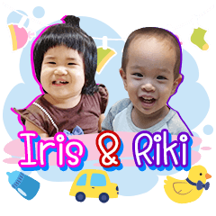 [LINEスタンプ] Iris＆Riki