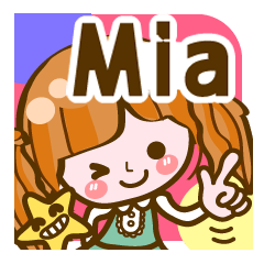 [LINEスタンプ] 【Mia専用❤基本】コメント付きだよ❤40個