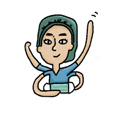 [LINEスタンプ] Miss Tin (The Anesthesiologist)