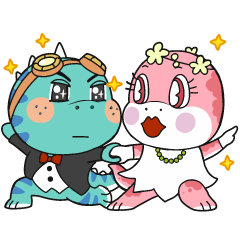 [LINEスタンプ] Dino Family