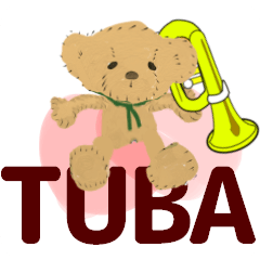 [LINEスタンプ] move orchestra tuba English version 2の画像（メイン）