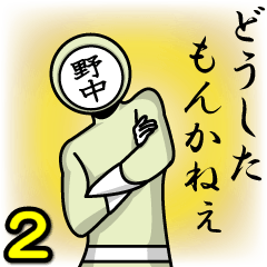 [LINEスタンプ] 名字マンシリーズ「野中マン2」