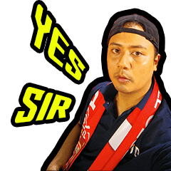 [LINEスタンプ] Yes sirの画像（メイン）