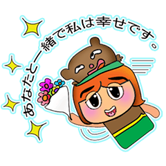 [LINEスタンプ] Raka Maku.11love bear.