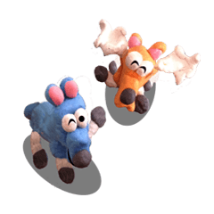 [LINEスタンプ] Maxi ＆ Marie the moose