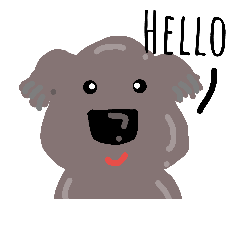 [LINEスタンプ] Hello cute koalaの画像（メイン）