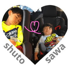 [LINEスタンプ] shuto ＆ sawa