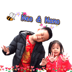 [LINEスタンプ] neonanofamily