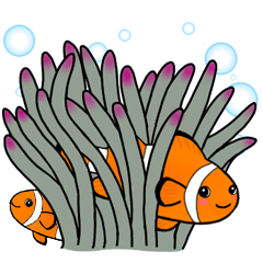 [LINEスタンプ] 海水魚と海のなかまたち