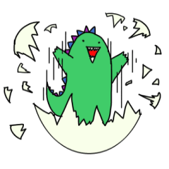 [LINEスタンプ] 恐竜！怪獣！