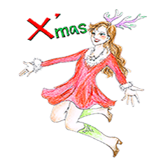 [LINEスタンプ] Classy Girl's Christmas Stickers