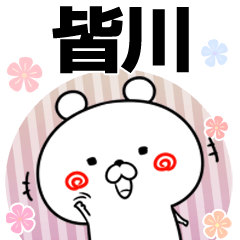 [LINEスタンプ] 皆川の元気な敬語入り名前スタンプ(40個入)