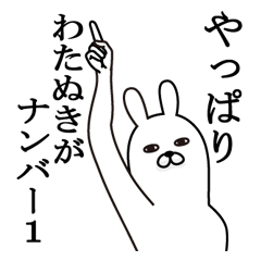 [LINEスタンプ] わたぬきが使う面白名前スタンプ