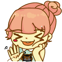 [LINEスタンプ] Rough frowned child