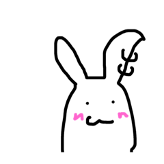 [LINEスタンプ] ピアスうさぎ