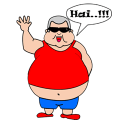 [LINEスタンプ] Funny Fatman