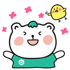 [LINEスタンプ] Aichi bear ＆ Dotty chick