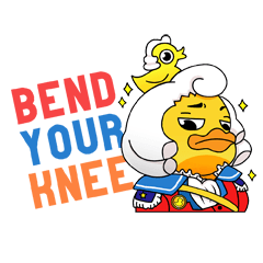 [LINEスタンプ] Mad Duck Ranger: Yes, sure i'm cute！