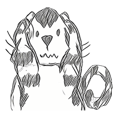 [LINEスタンプ] onigiri cat come on