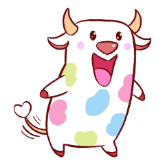 [LINEスタンプ] Candy Cow