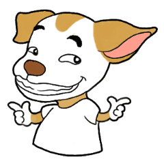 [LINEスタンプ] balance ear dog