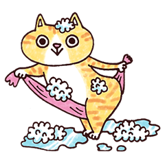 [LINEスタンプ] shining eye cat