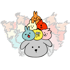 [LINEスタンプ] bunny balls