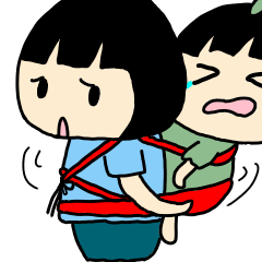 [LINEスタンプ] Aunt and nephew-2