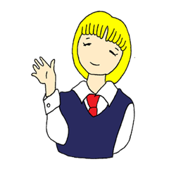 [LINEスタンプ] Lucky girl Yumi