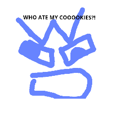 [LINEスタンプ] That Blue Guy