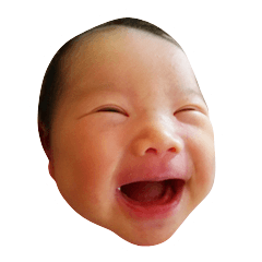 [LINEスタンプ] 4ヶ月までの赤ちゃんの表情スタンプの画像（メイン）